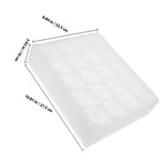 White Egg Foam Holder Tray for Shipping and Kitchen Storage with Easy Carry Features