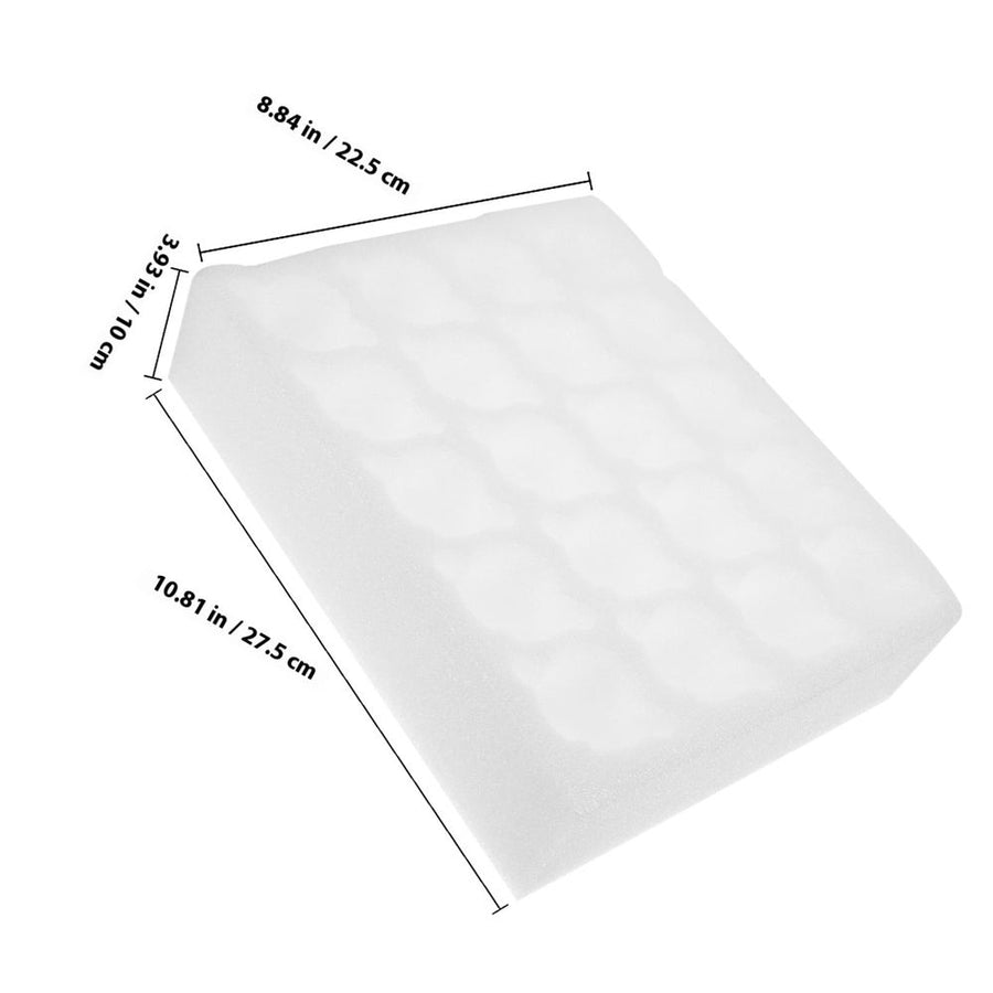 White Egg Foam Holder Tray for Shipping and Kitchen Storage with Easy Carry Features