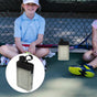 Strong Travel Water Bottle Black Flat Design with Lid for Outdoor and Gym Use