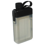 Strong Travel Water Bottle Black Flat Design with Lid for Outdoor and Gym Use
