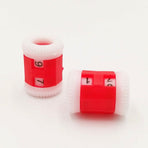 10Pcs Red Plastic Knit Row Counters for Knitting Crochet Stitch Counting Tool