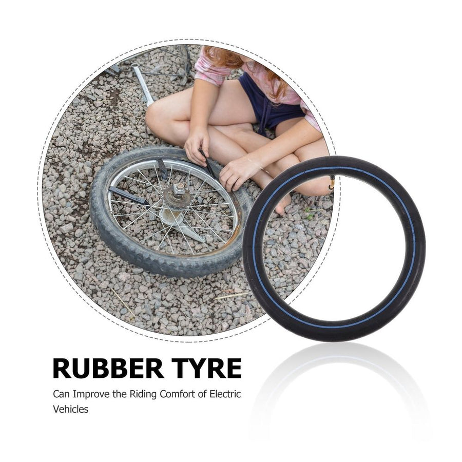2Pcs Black Inner Tube Replacement for Bike Tire with Enhanced Safety and Comfort