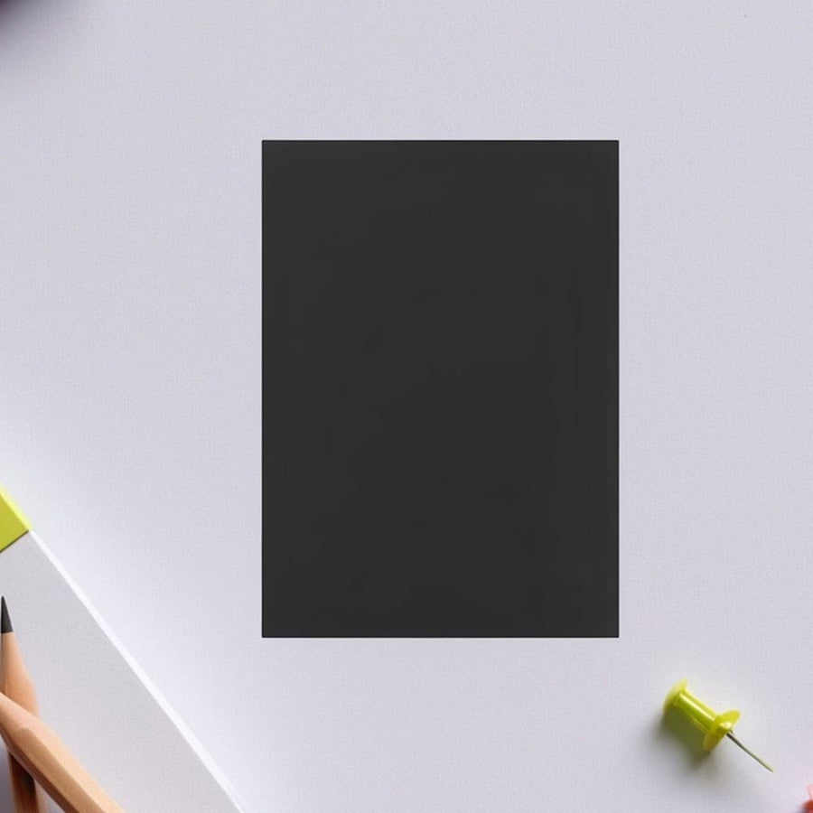 A4 Size Black Cardstock Paper Ideal for Drawing and Crafting 40Sheets