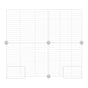 White Freezer Shelf Dividers, Adjustable, Large Capacity, Stainless Steel ABS, Home Use