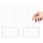 White Freezer Shelf Dividers, Adjustable, Large Capacity, Stainless Steel ABS, Home Use