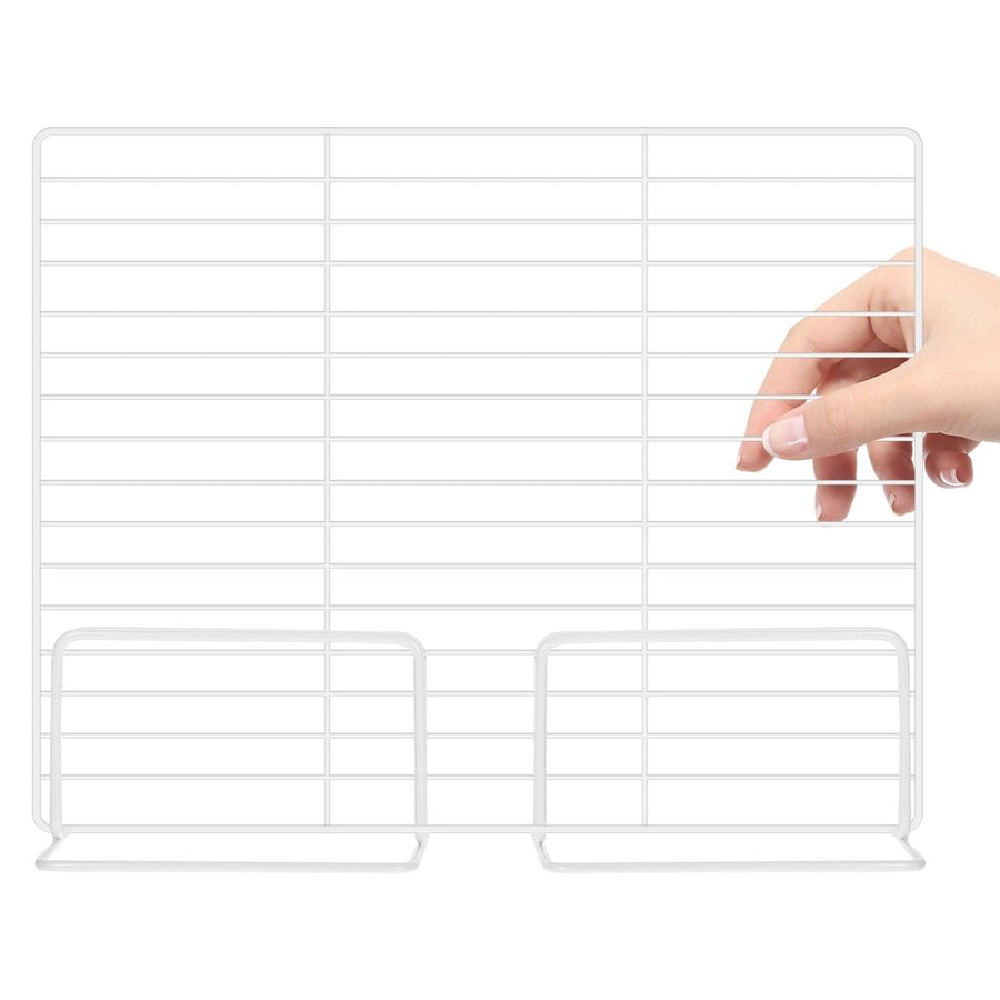 White Freezer Shelf Dividers, Adjustable, Large Capacity, Stainless Steel ABS, Home Use
