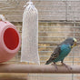 Garden Bird Feeding Socks, White Polyester, Easy Hang, Durable, 4Pcs