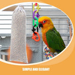 Garden Bird Feeding Socks, White Polyester, Easy Hang, Durable, 4Pcs