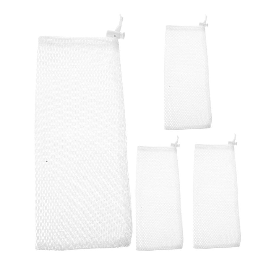 Garden Bird Feeding Socks, White Polyester, Easy Hang, Durable, 4Pcs