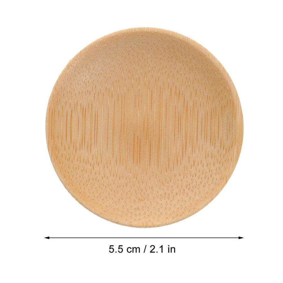 10pcs Cute Dipping Sauce Plate Bamboo Seasoning Holder for Household Use