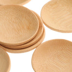 10pcs Cute Dipping Sauce Plate Bamboo Seasoning Holder for Household Use