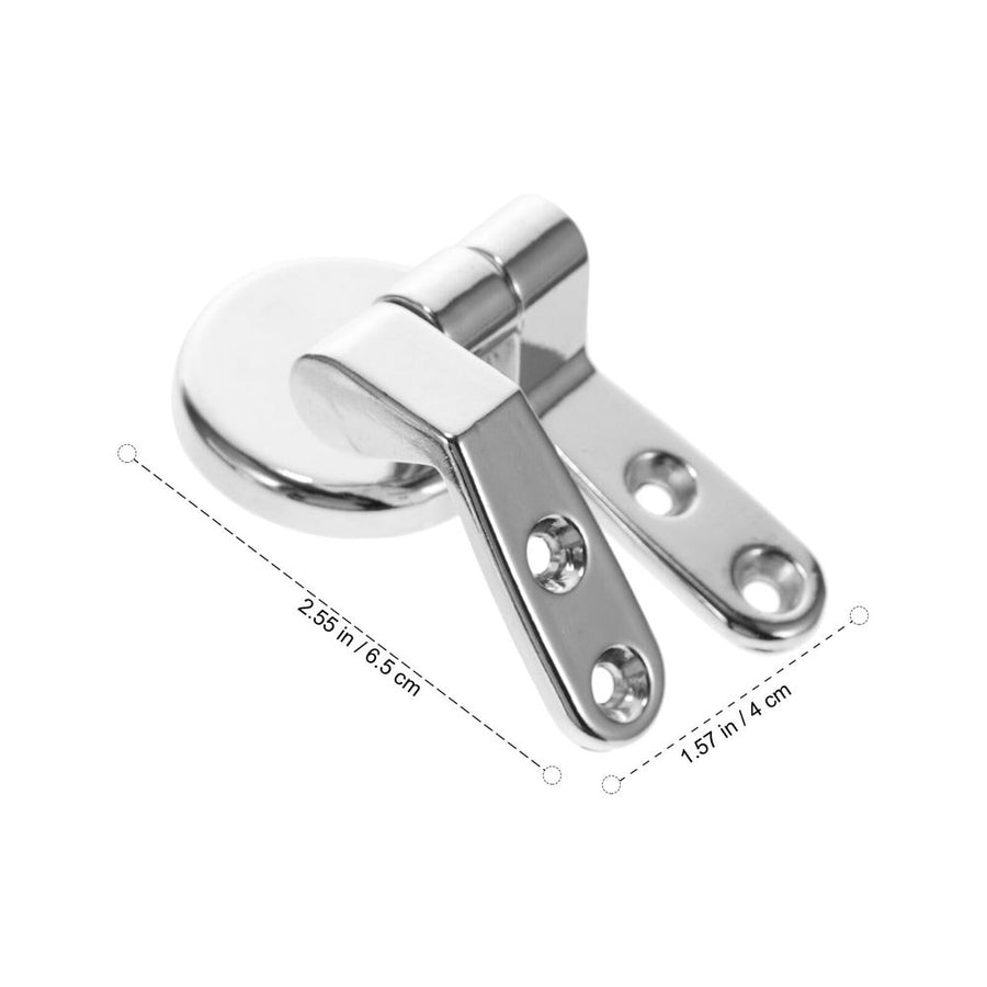 Toilet Seat Fixing Fitting Kit Plated Silver Zinc Alloy Durable 1Set
