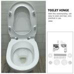 Toilet Seat Fixing Fitting Kit Plated Silver Zinc Alloy Durable 1Set