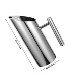 Polished Stainless Steel Pitcher Silver 1Set Beverage Mixing for Kitchen