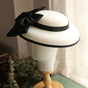 Retro White French Hat for Party Use Chic and Beautiful Accessory