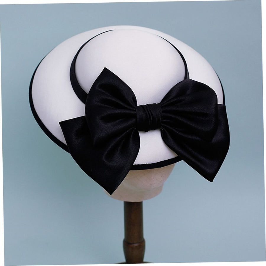 Retro White French Hat for Party Use Chic and Beautiful Accessory