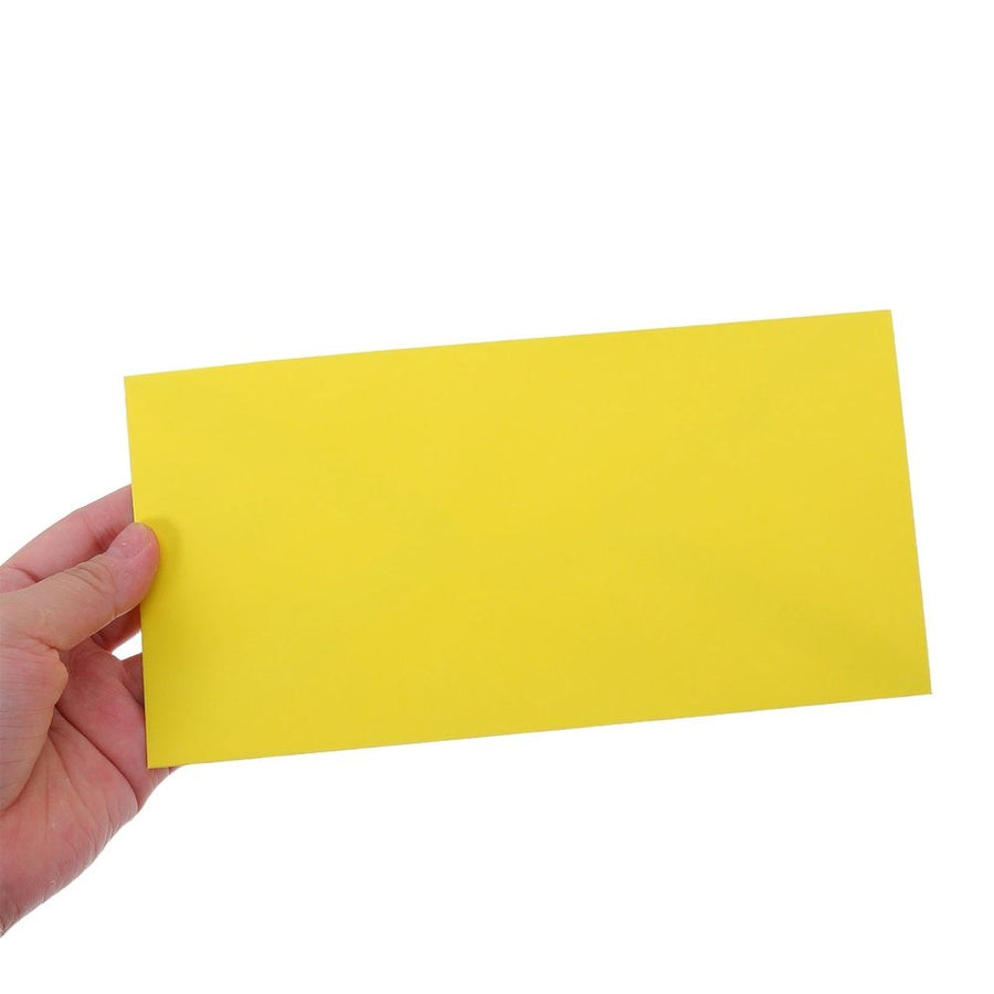 50Pcs Blank Yellow Envelopes Self Adhesive for Business and Party Use
