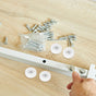 10Pcs White Drawer Wheels Replacement Furniture Casters Smooth Noiseless Sliding