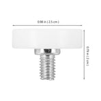 10Pcs White Drawer Wheels Replacement Furniture Casters Smooth Noiseless Sliding