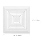 Ceiling Exhaust Fan Cover ABS White for Home Enhanced Ventilation