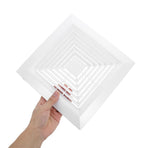 Ceiling Exhaust Fan Cover ABS White for Home Enhanced Ventilation