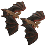 2pcs Realistic Bat Models Plastic Bats Party Supplies