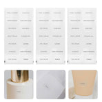 Clear Stickers for Travel Bottles, Perfect for Shampoo, Conditioner, and Cosmetic Labeling