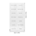 Clear Stickers for Travel Bottles, Perfect for Shampoo, Conditioner, and Cosmetic Labeling