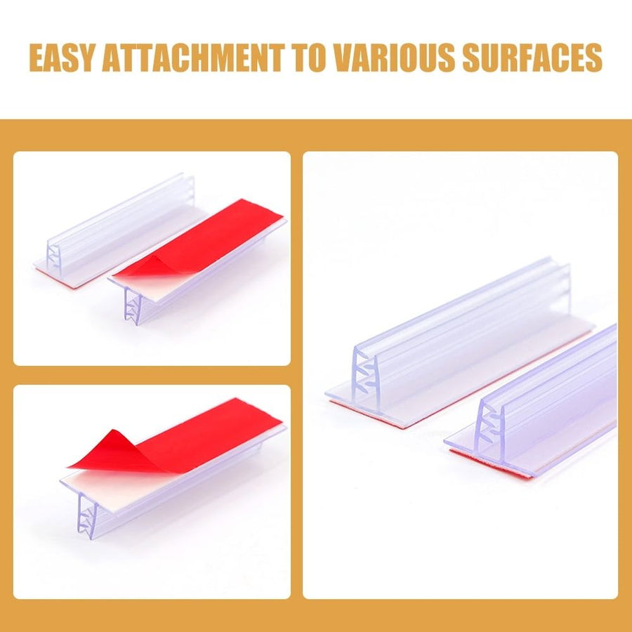 15Pcs Self Adhesive Sign Holder Stand Transparent PVC Display for Counter and Poster Boards