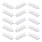 15Pcs Self Adhesive Sign Holder Stand Transparent PVC Display for Counter and Poster Boards