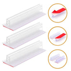 15Pcs Self Adhesive Sign Holder Stand Transparent PVC Display for Counter and Poster Boards