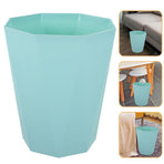 Home Rubbish Bin Green Plastic Waste Bucket Ideal for Bathroom Bedroom Kitchen