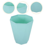 Home Rubbish Bin Green Plastic Waste Bucket Ideal for Bathroom Bedroom Kitchen