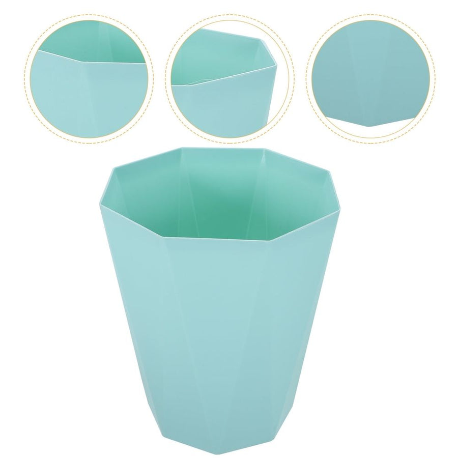 Home Rubbish Bin Green Plastic Waste Bucket Ideal for Bathroom Bedroom Kitchen
