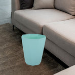 Home Rubbish Bin Green Plastic Waste Bucket Ideal for Bathroom Bedroom Kitchen