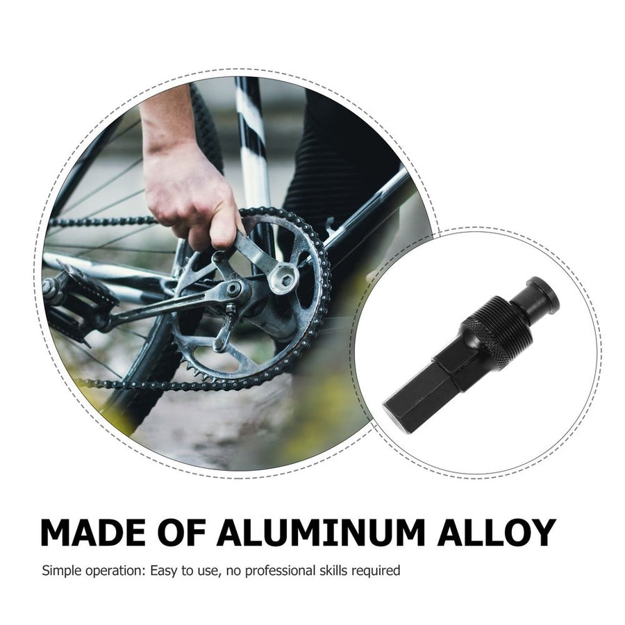 Compact Crank Puller Metal Black Bicycle Repair Kit Easy to Use