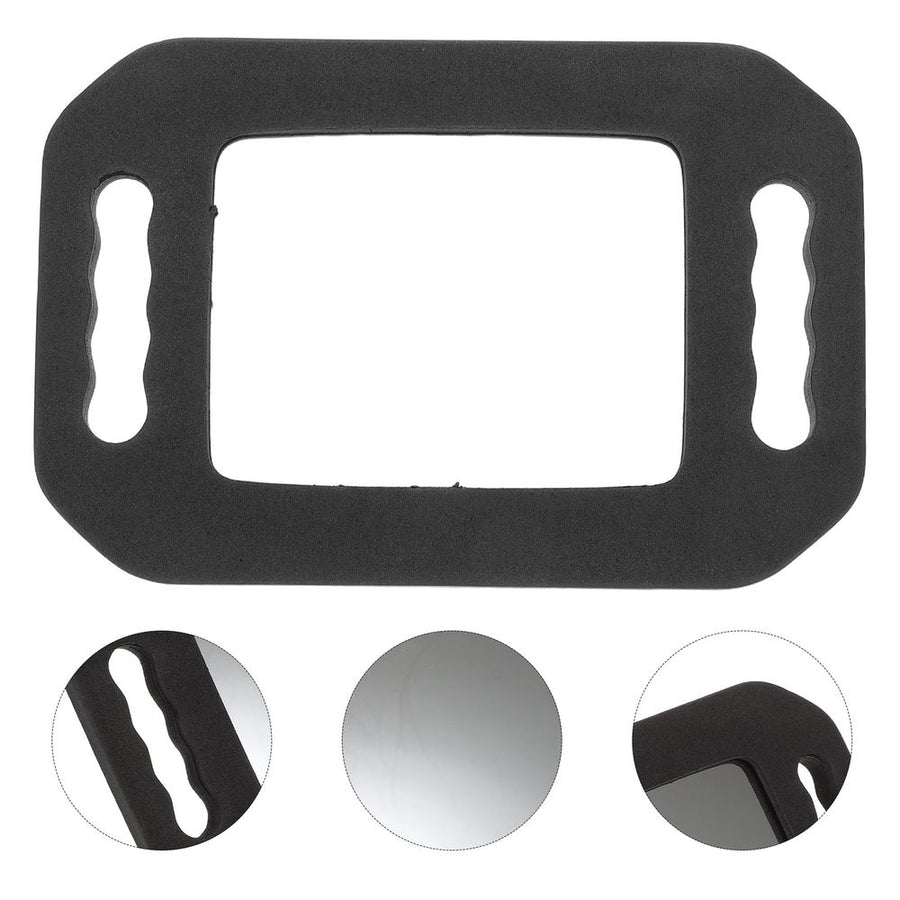 Black Mirror with Foam Backing for Home Wall Mount Lightweight and Unbreakable Design