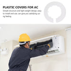 Decorative Covers Waterproof Dust-Proof White Plastic for Air Conditioner 10Pcs