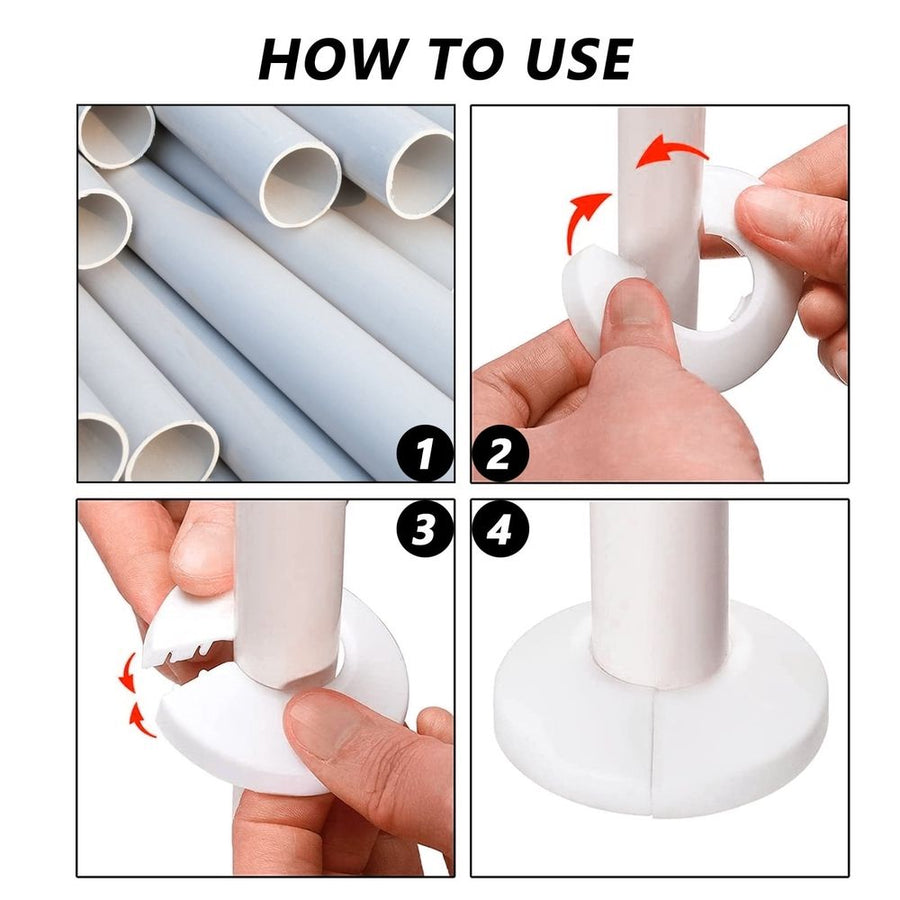 Decorative Covers Waterproof Dust-Proof White Plastic for Air Conditioner 10Pcs