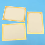 Blank Certificate Paper for Award Printing Golden Color Writable Paper for Diplomas
