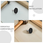 4-Pack Outdoor Patio Umbrella Tightening Screws with Sturdy Black Knobs for Secure Fit and Easy Adjustment