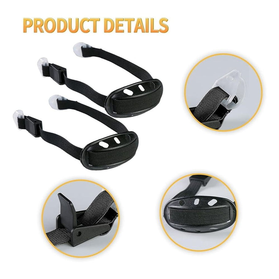 4 pieces of universal helmet chin strap, black elastic chin strap, and multi-point adjustable chin cup