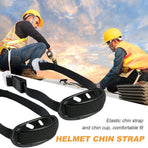 4 pieces of universal helmet chin strap, black elastic chin strap, and multi-point adjustable chin cup