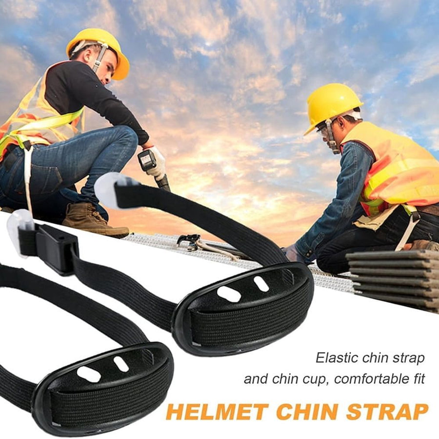 4 pieces of universal helmet chin strap, black elastic chin strap, and multi-point adjustable chin cup