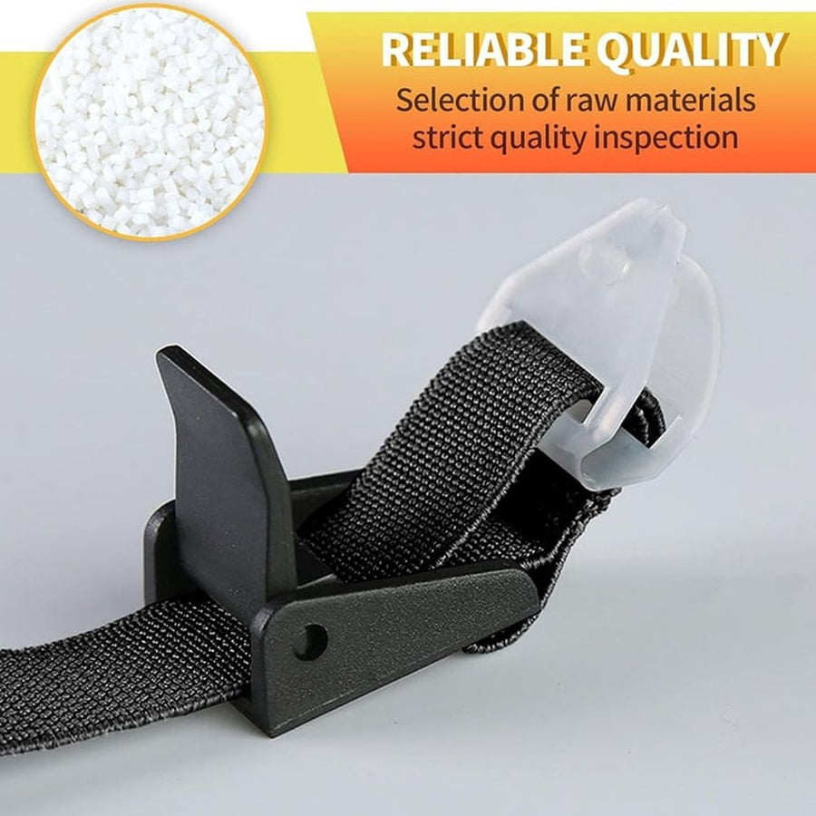 4 pieces of universal helmet chin strap, black elastic chin strap, and multi-point adjustable chin cup