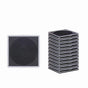 Coin capsule box set of 50 pieces, 5x5cm transparent plastic coin holder with black pad, used for collecting coins
