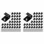 Stainless Steel Clips Deck Clips Universal Decking Clips with Decking Screws for Composite Deck Boards 160 Pack