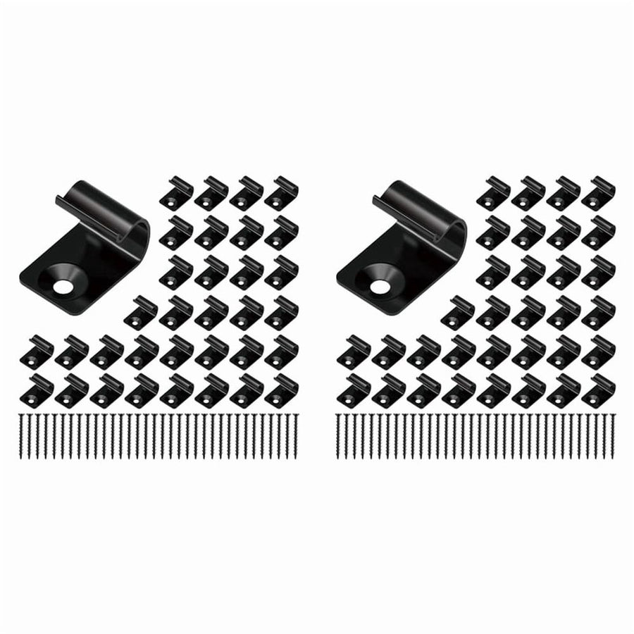 Stainless Steel Clips Deck Clips Universal Decking Clips with Decking Screws for Composite Deck Boards 160 Pack