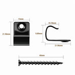 Stainless Steel Clips Deck Clips Universal Decking Clips with Decking Screws for Composite Deck Boards 160 Pack