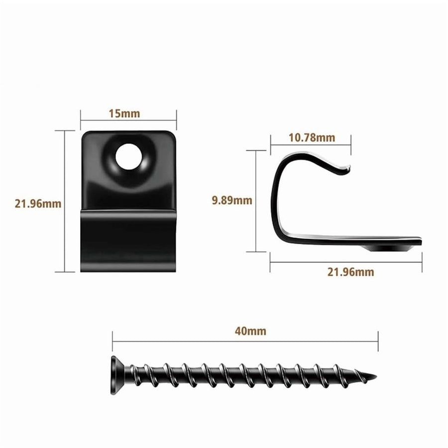 Stainless Steel Clips Deck Clips Universal Decking Clips with Decking Screws for Composite Deck Boards 160 Pack